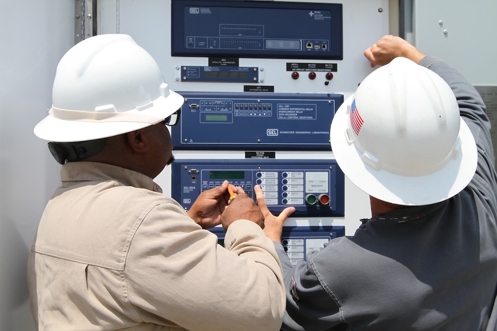 Austin Energy performs transformer work